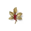 Discount Holly Berry Jade Brooch Pins & Brooches