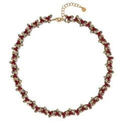 Clearance Holly Berry Jade Statement Necklace Necklaces