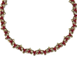 Clearance Holly Berry Jade Statement Necklace Necklaces