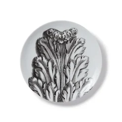 New Italian Etched Leaves Side Plate Set Tableware