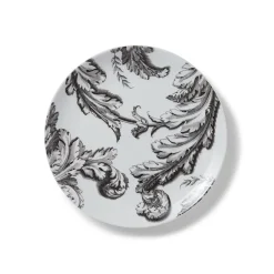 New Italian Etched Leaves Side Plate Set Tableware