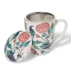 Discount Iznik Garden Covered Mug With Tea Infuser Tableware