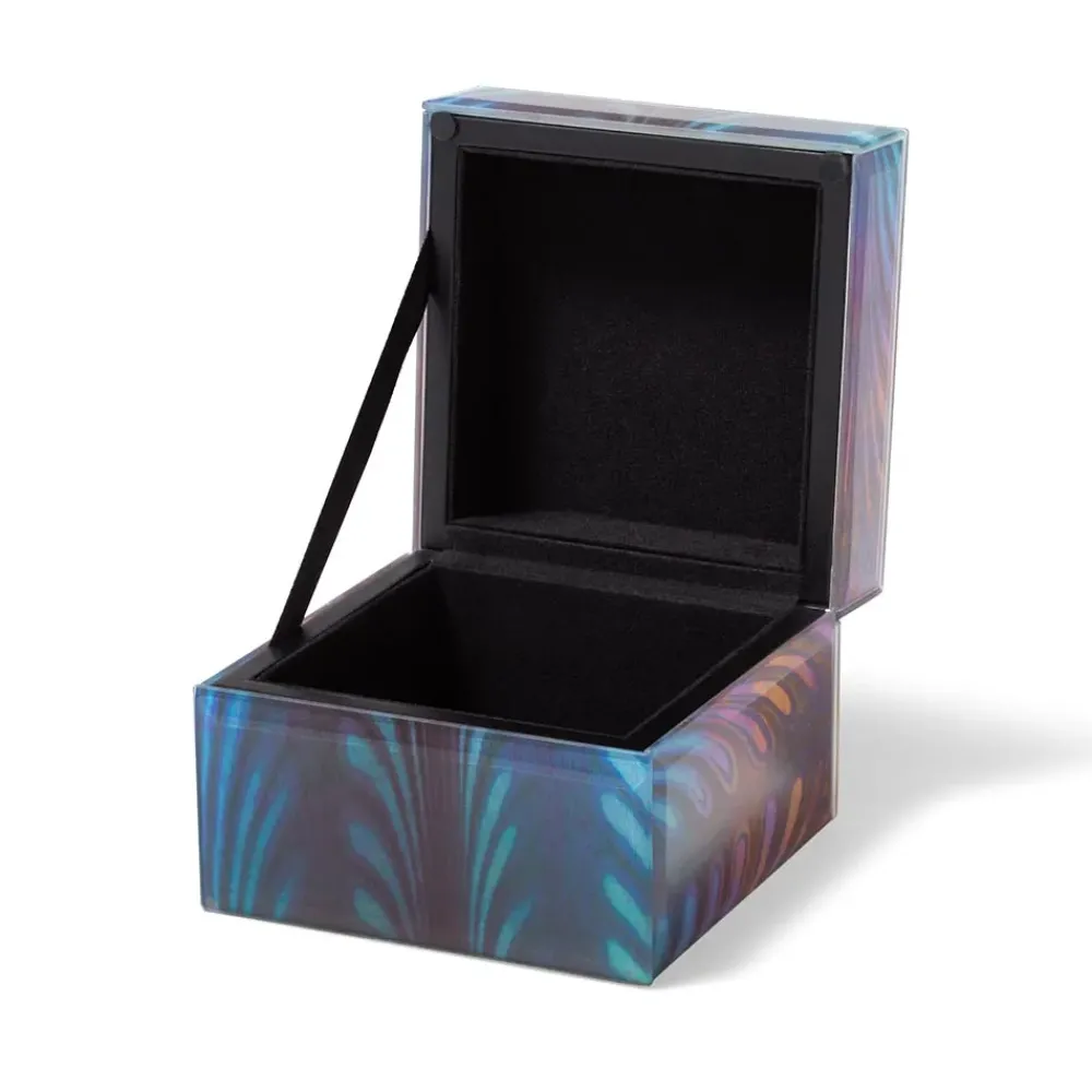 Sale Louis C. Tiffany Favrile Palmette Small Glass Box Decorative Accents