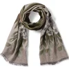 New Louis C. Tiffany Gladioli Wool-Blend Shawl Scarves & Wraps
