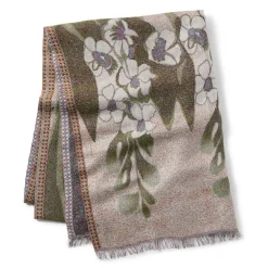 New Louis C. Tiffany Gladioli Wool-Blend Shawl Scarves & Wraps