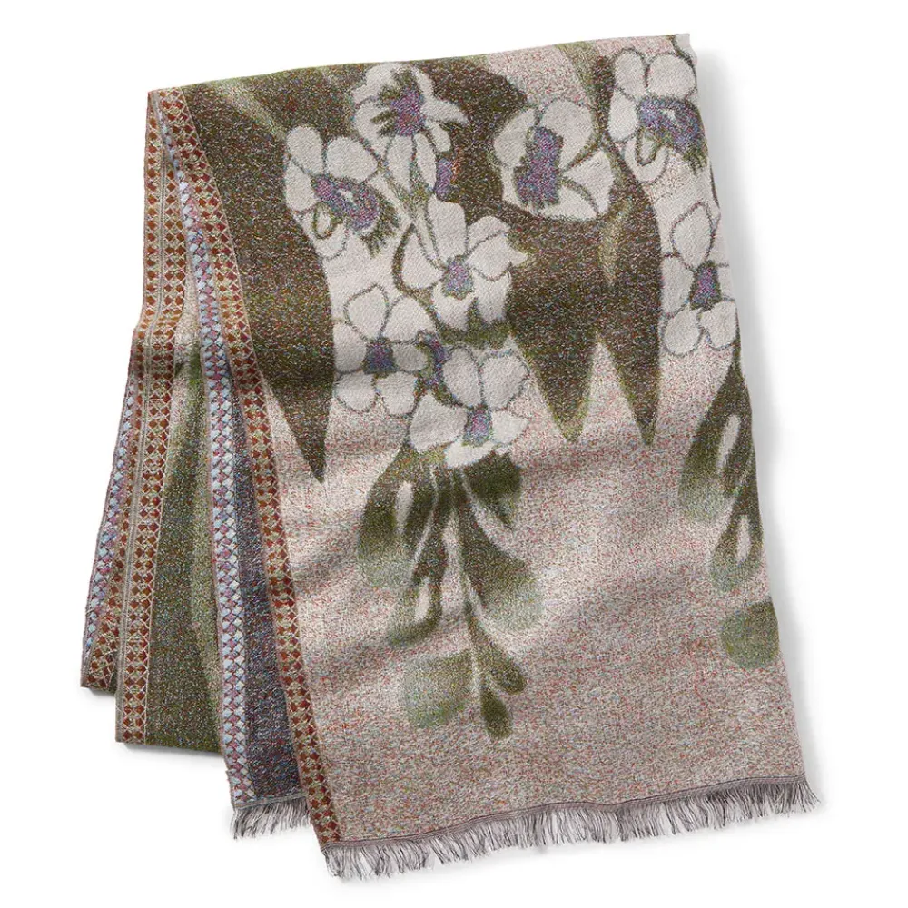 New Louis C. Tiffany Gladioli Wool-Blend Shawl Scarves & Wraps