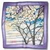 New Louis C. Tiffany Magnolias And Irises Silk Neckerchief Scarves & Wraps