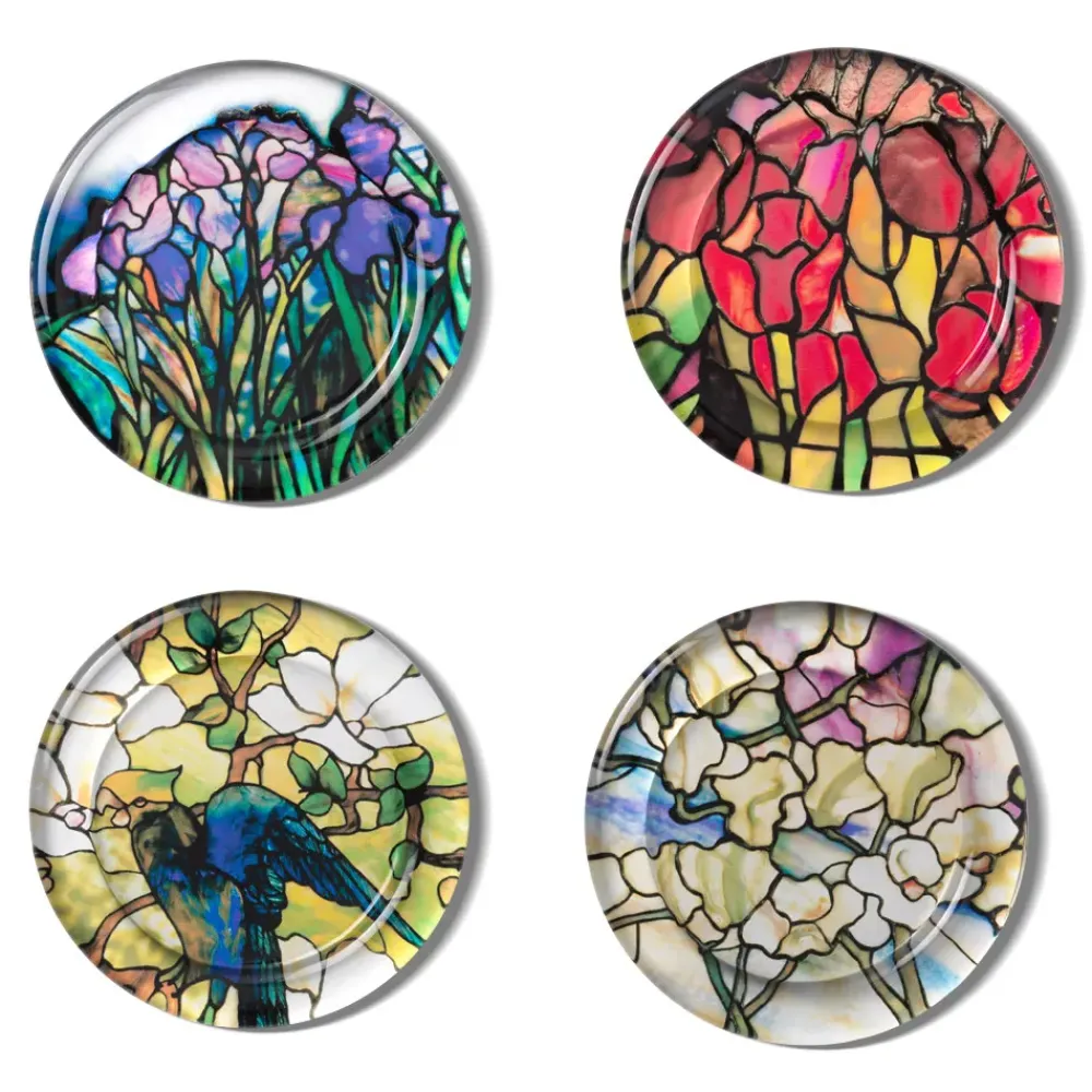 Best Louis C. Tiffany Stained-Glass Coasters Tableware