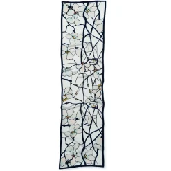 Sale Louis C. Tiffany White Magnolia Oblong Silk Scarf Scarves & Wraps