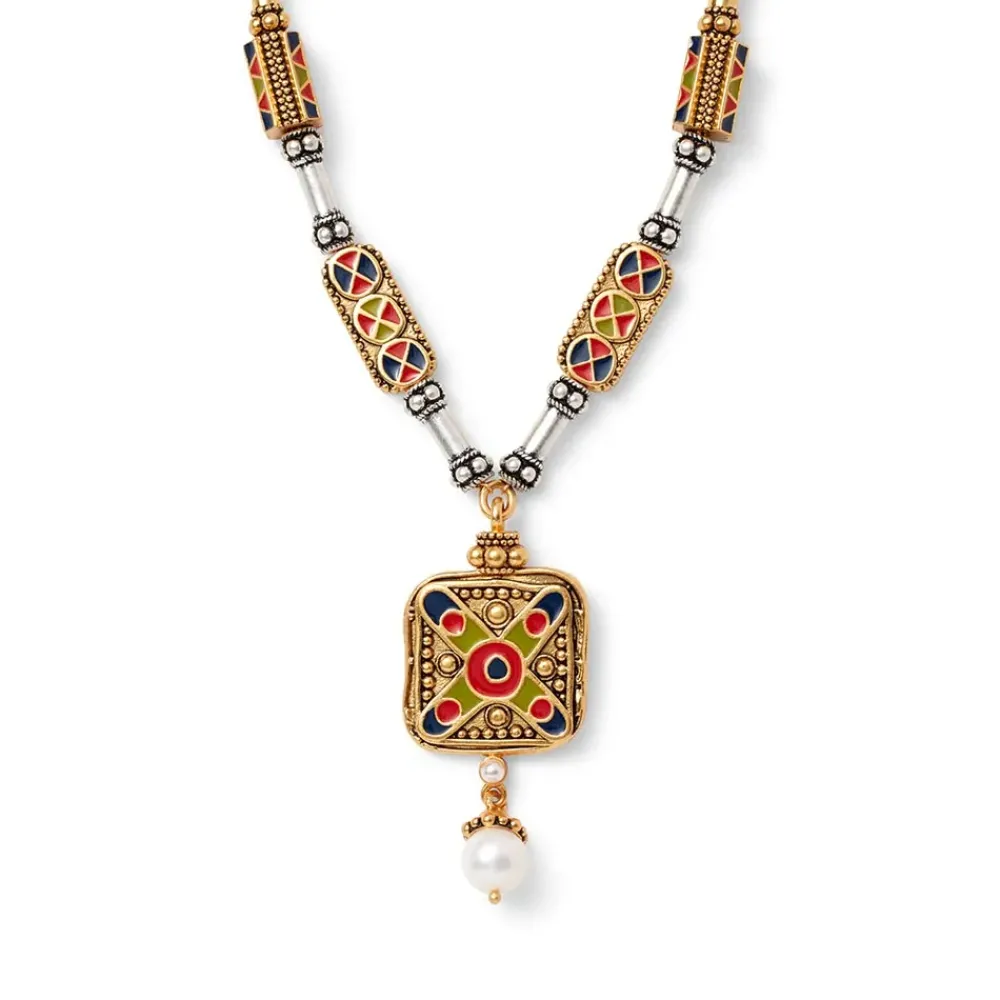 New Medieval Byzantine Statement Necklace And Drop Earrings Set Jewelry Sets