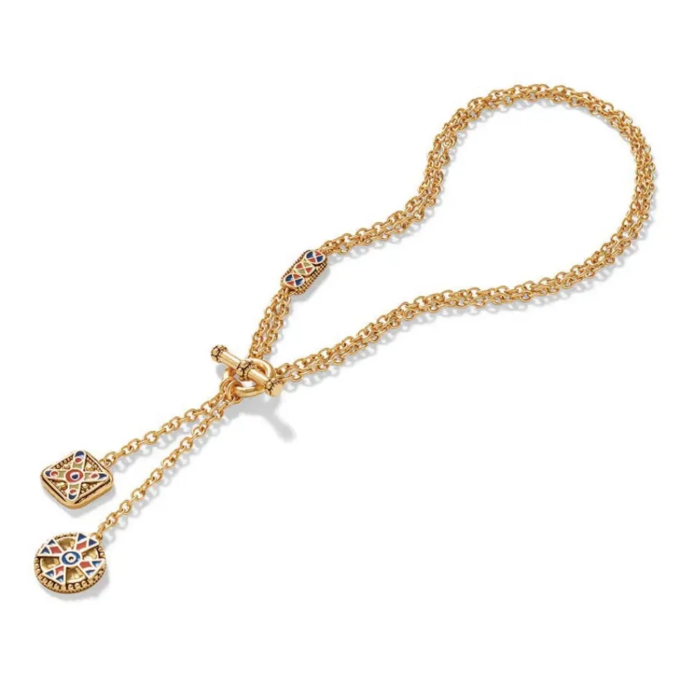 Discount Medieval Byzantine T-Bar Lariat Necklace Necklaces