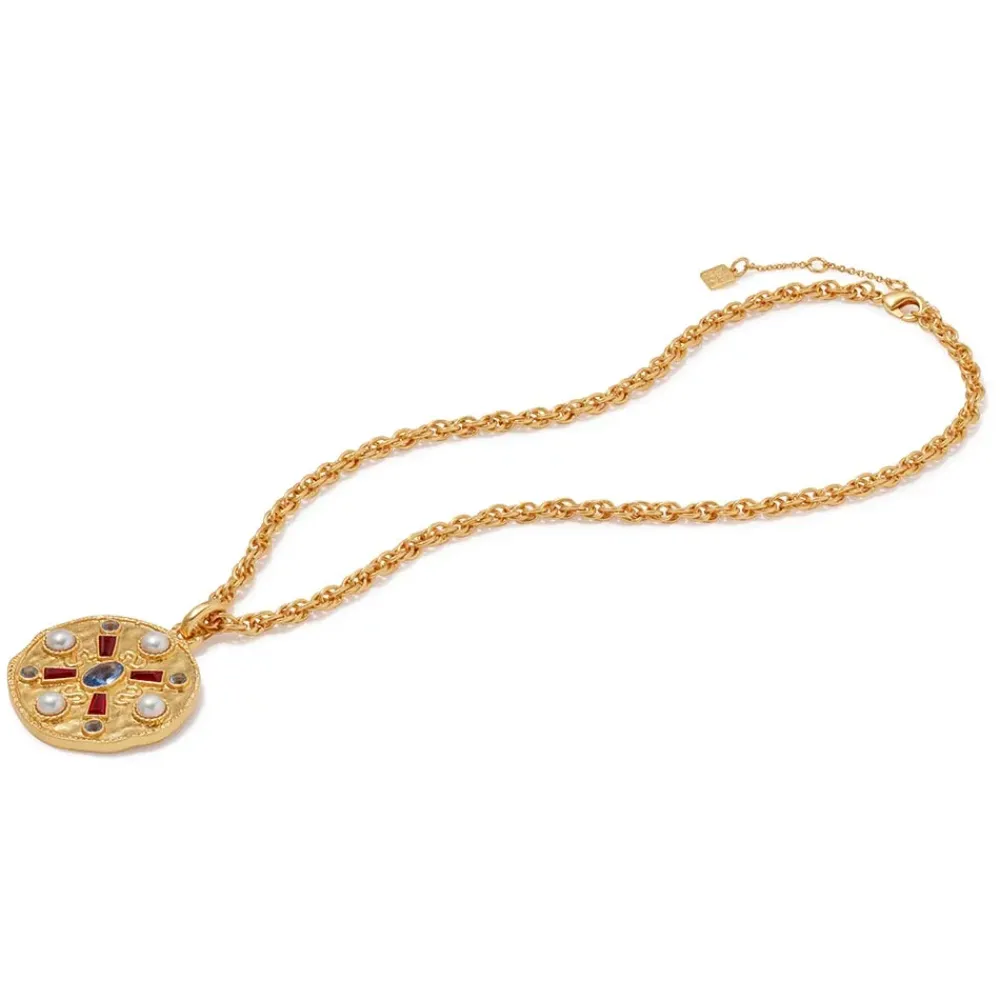 Online Medieval Stone Medallion Pendant Necklace Necklaces