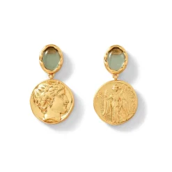 Discount Mediterranean Coin Drop Earrings Earrings