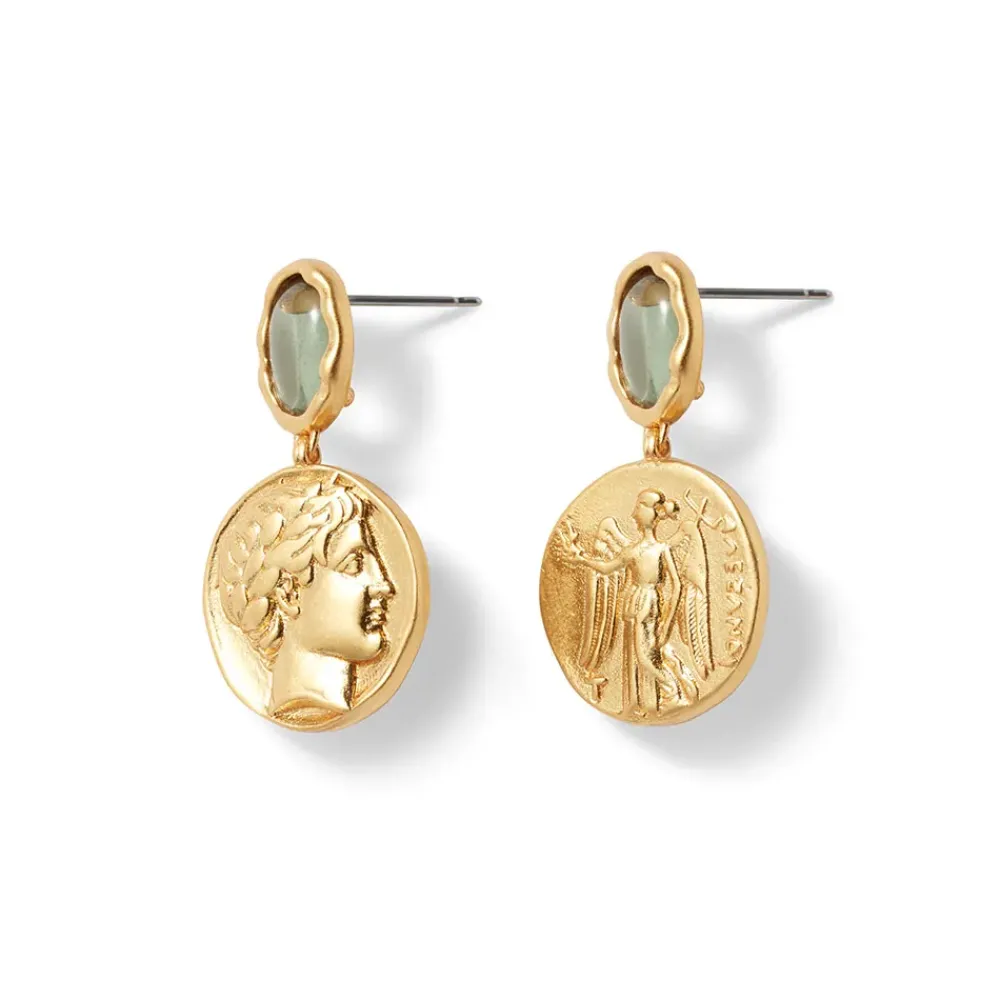 Discount Mediterranean Coin Drop Earrings Earrings