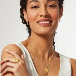 New Mediterranean Coin Stud Earrings Earrings