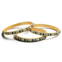 New Middle Kingdom Cylindrical Bead Bangles Bracelets