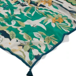 New Ming Birds And Flowering Branches Oversize Oblong Scarf Scarves & Wraps