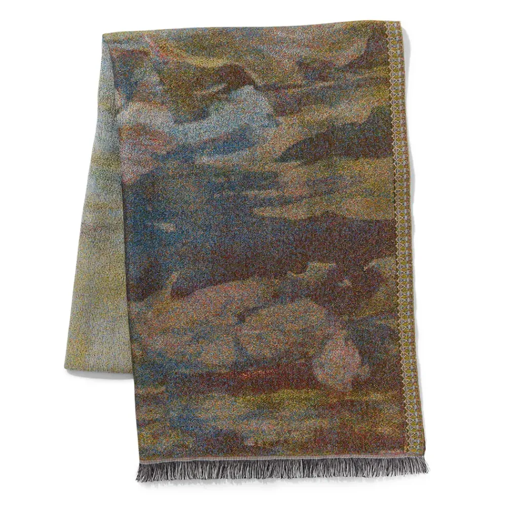 New Monet Bridge And Water Lilies Shawl Scarves & Wraps