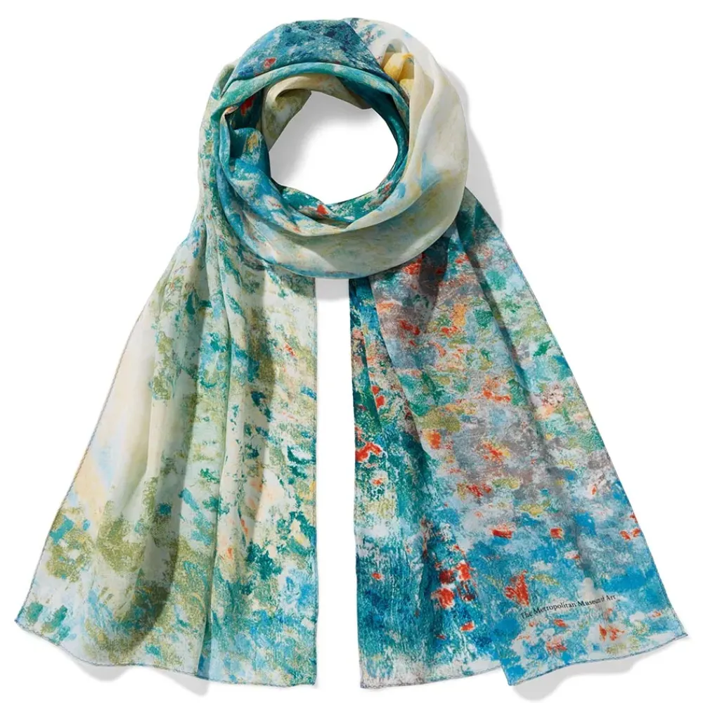Best Monet Garden At Argenteuil Oblong Silk Scarf Scarves & Wraps