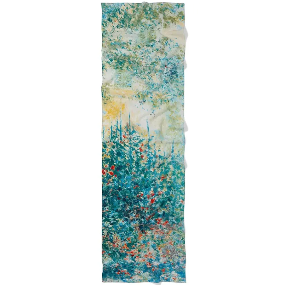 Best Monet Garden At Argenteuil Oblong Silk Scarf Scarves & Wraps