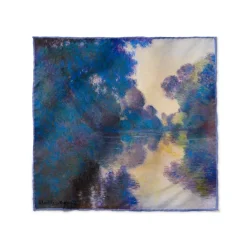 Online Monet Morning On The Seine Silk Pocket Square Small Accessories