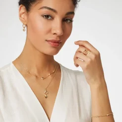 New Moon And Star Hoop Earrings Earrings