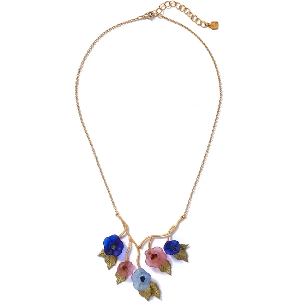 Discount Morning Glories Bib Necklace Necklaces
