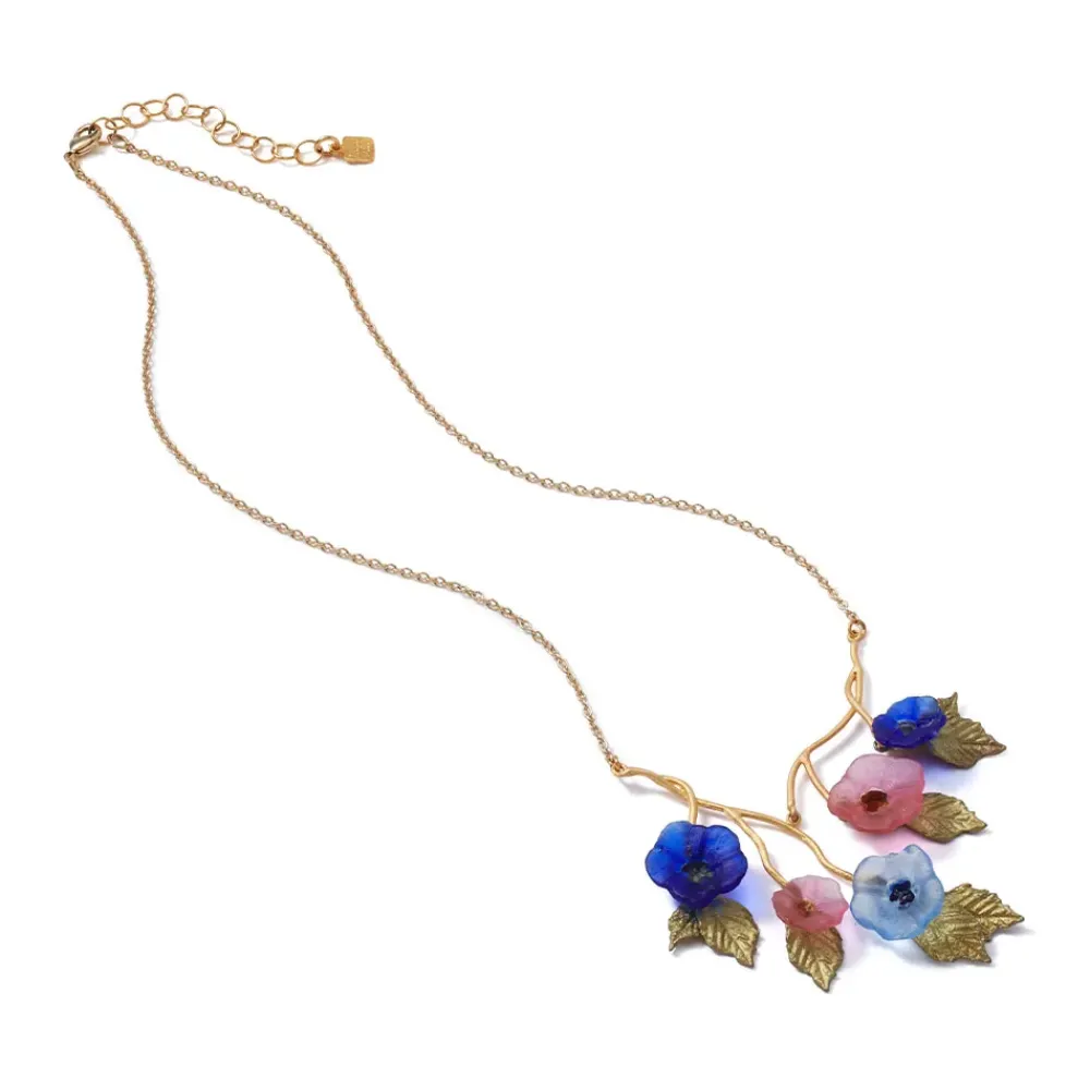 Discount Morning Glories Bib Necklace Necklaces