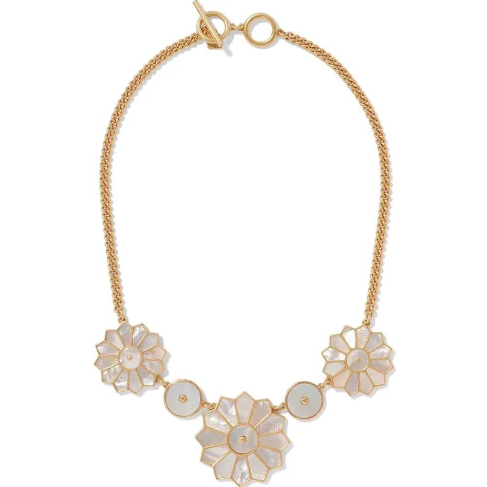 Fashion Mother-Of-Pearl Mosaic Statement Necklace Necklaces