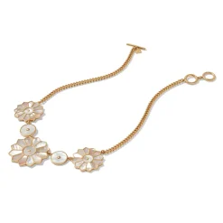 Fashion Mother-Of-Pearl Mosaic Statement Necklace Necklaces