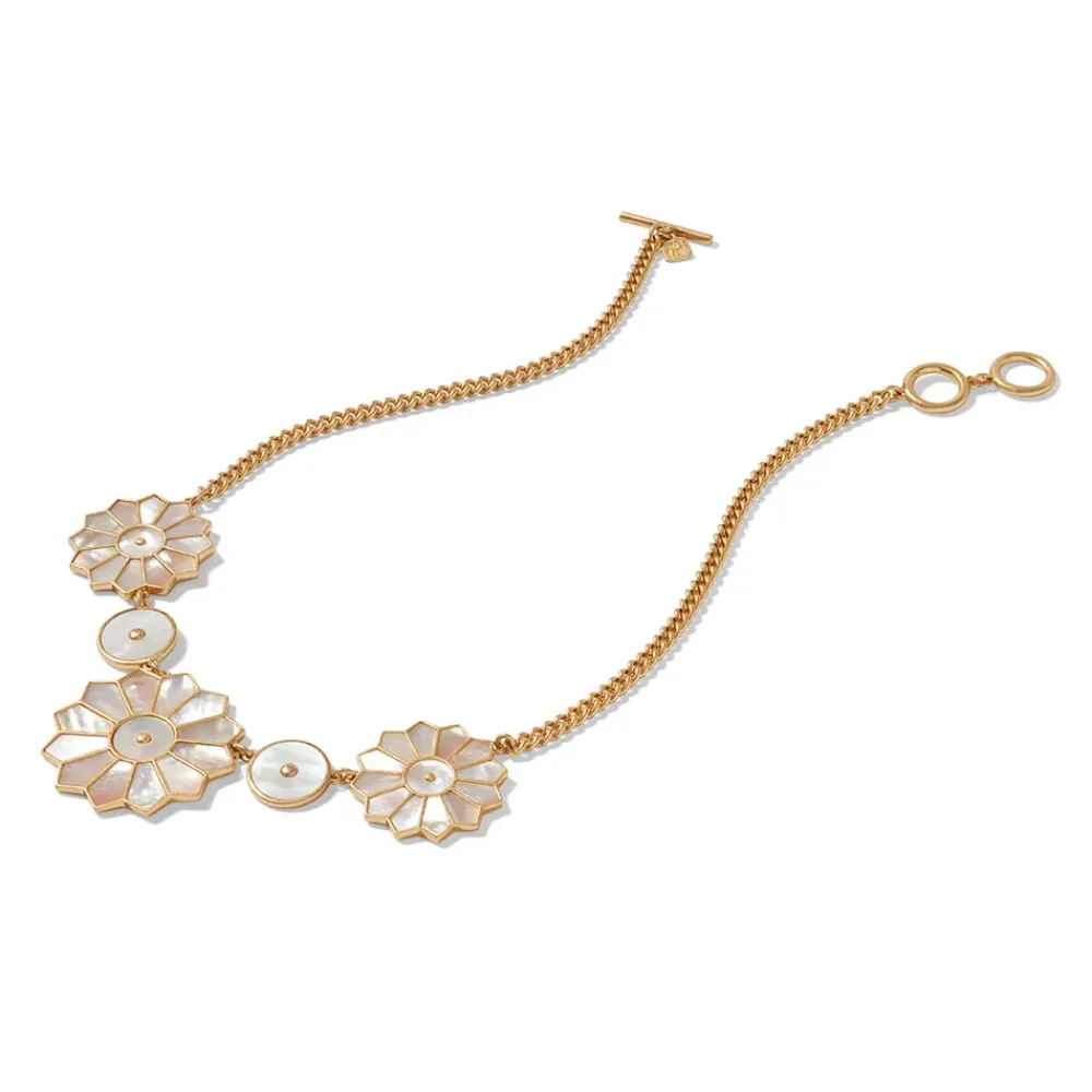 Fashion Mother-Of-Pearl Mosaic Statement Necklace Necklaces