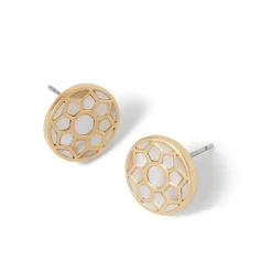 Online Mother-Of-Pearl Mosaic Stud Earrings Earrings