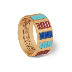 New New Kingdom Gems Hinged Cuff Bracelets