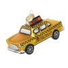 Hot Nyc Taxi Glass Ornament Ornaments