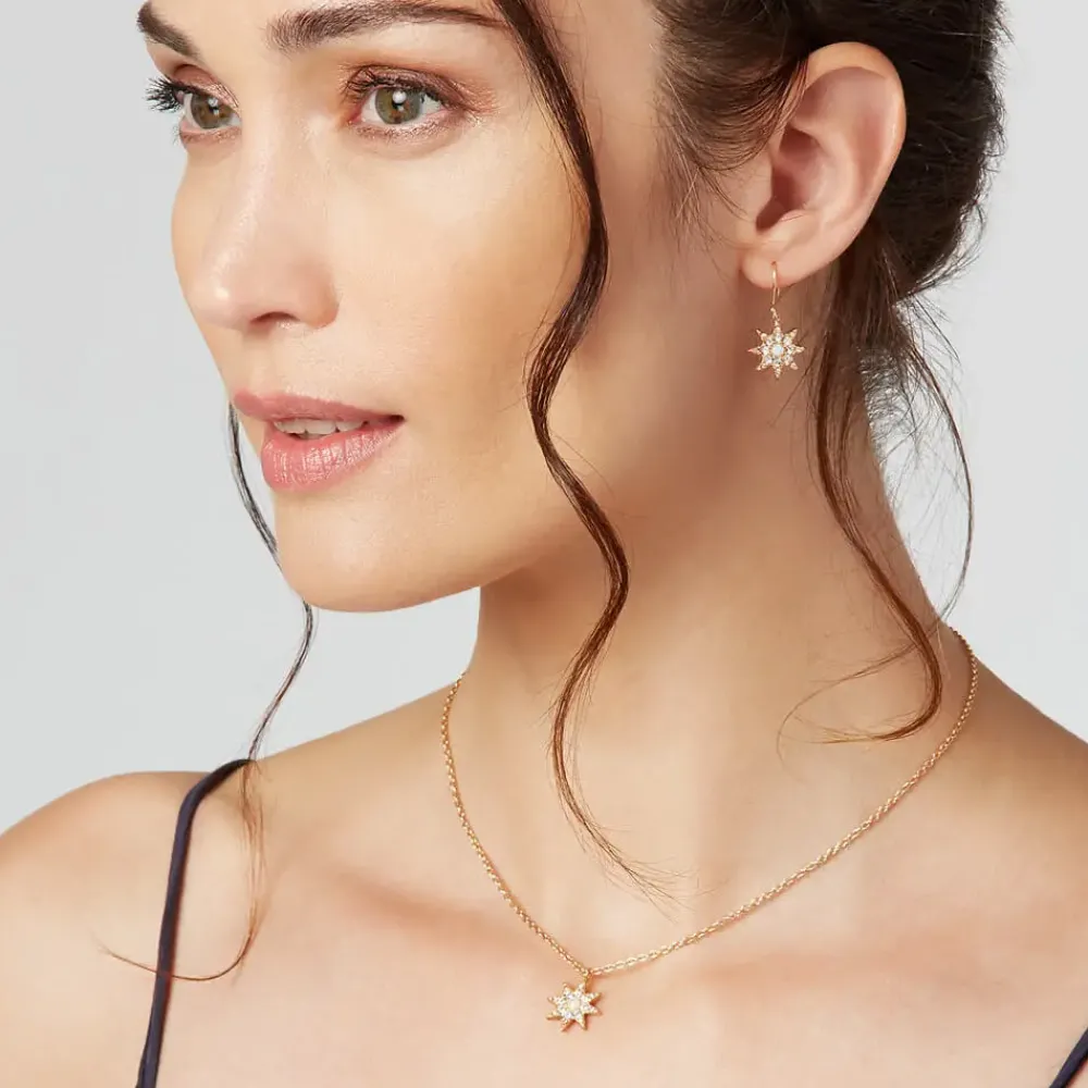 New Ottoman Star Gilded Pendant Necklace Necklaces