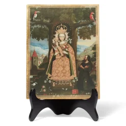 New Our Lady Of Valvanera Plaque With Easel Decorative Accents
