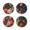 New Peeters Bouquet Of Flowers Lacquer Coasters Tableware