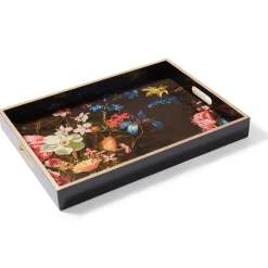 Best Peeters Bouquet Of Flowers Lacquer Tray Decorative Accents