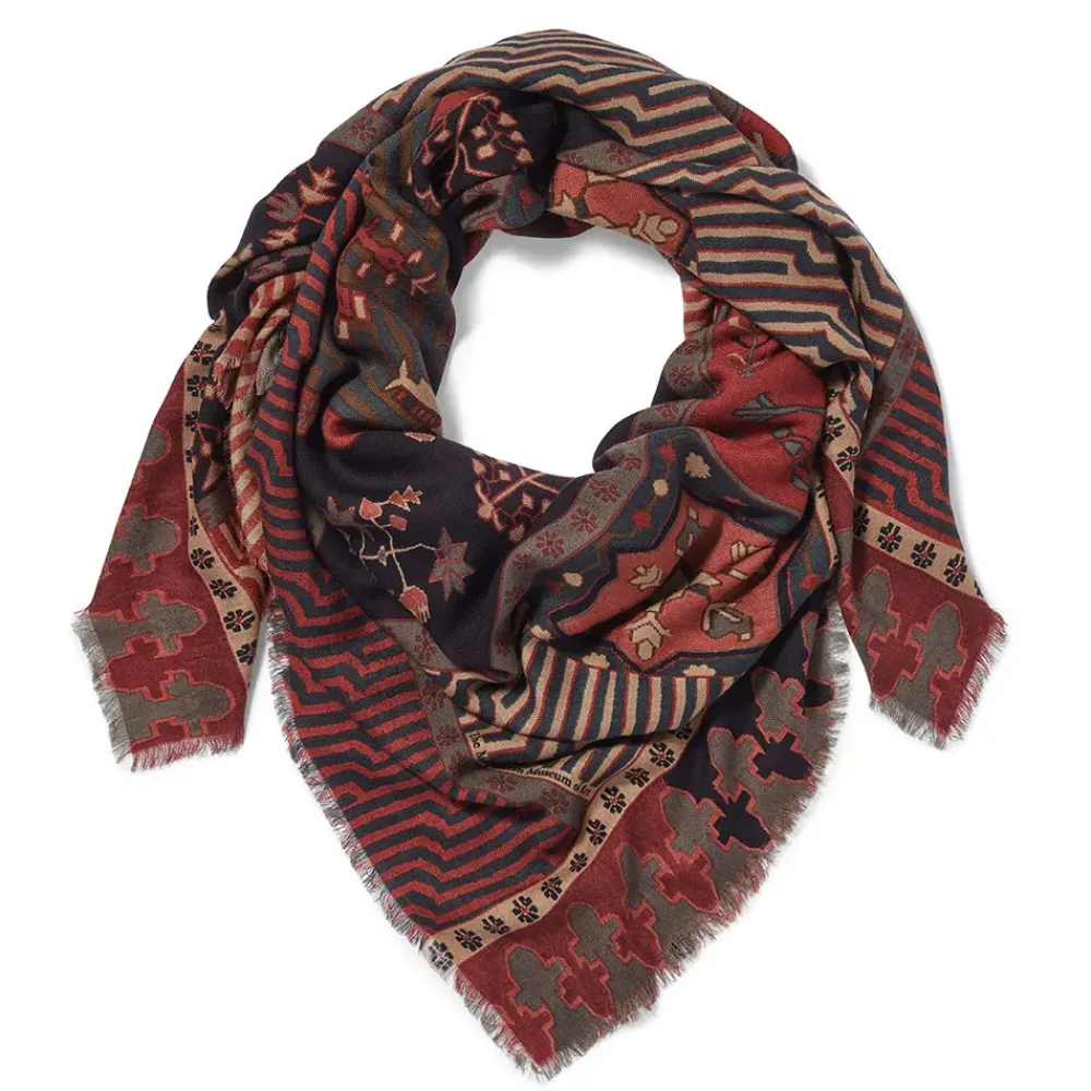 Online Persian Garden Oversize Square Wool Scarf Scarves & Wraps