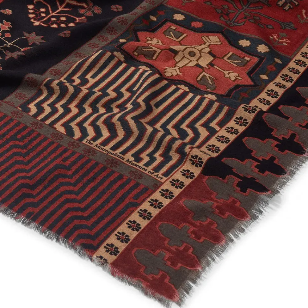 Online Persian Garden Oversize Square Wool Scarf Scarves & Wraps