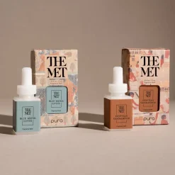 New Pura Blue Water Lotus And Egyptian Sandalwood Fragrance Set With Diffuser Decorative Accents