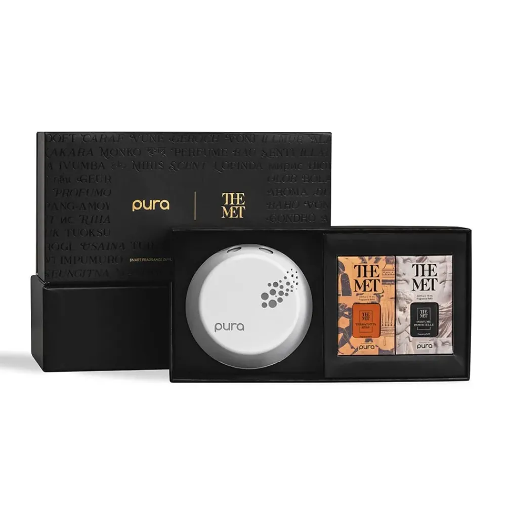 New Pura Terracotta Rose And Perfume Immortelle Fragrance Set With Diffuser Decorative Accents
