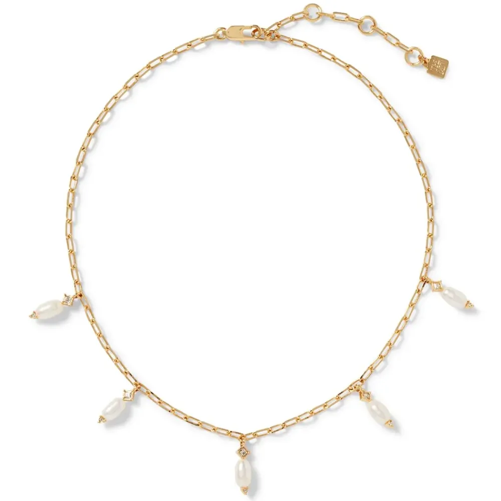 Outlet Royal Tudor Pearl And Chain Necklace Necklaces