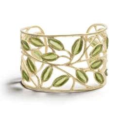 Fashion Sage Leaf Cuff Bracelets