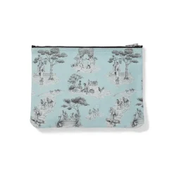 Clearance Sheila Bridges Harlem Toile De Jouy Canvas Zip Pouch Bags