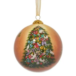 Hot Tait-Henson Bower Of Beauty Hand-Painted Glass Ornament Ornaments