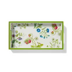 Clearance The Met Cloisters Garden Rectangular Lacquer Tray Decorative Accents