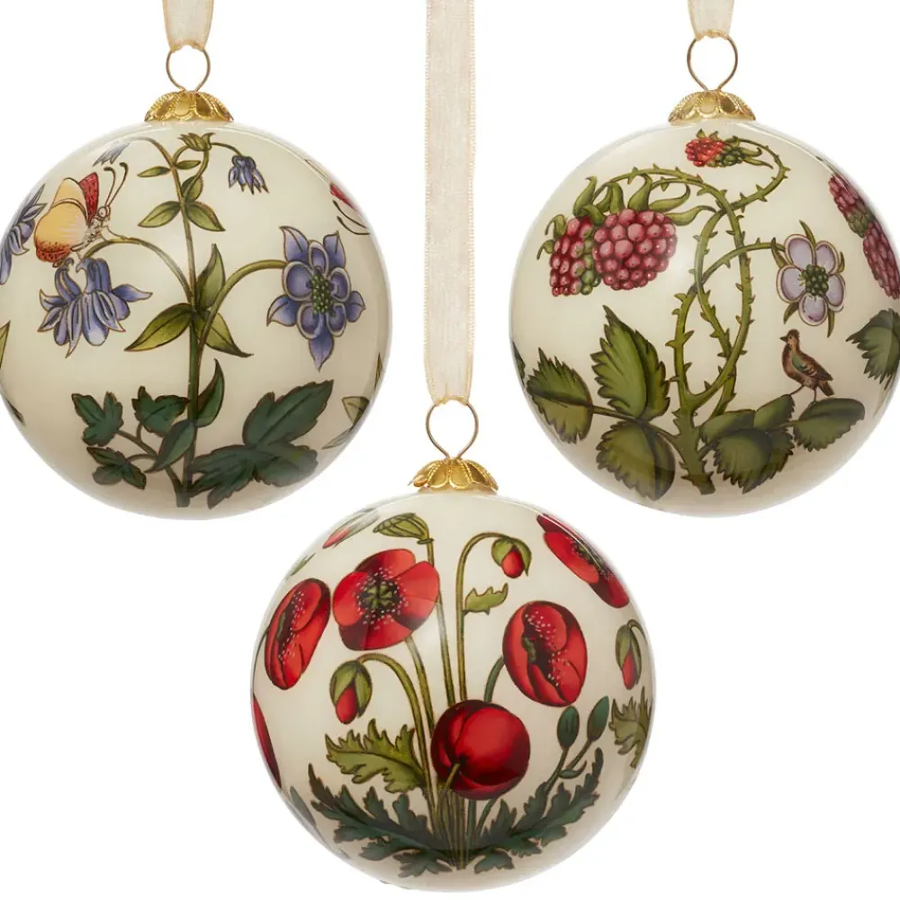 Hot The Met Cloisters Garden Hand-Painted Glass Ornament Set Ornaments