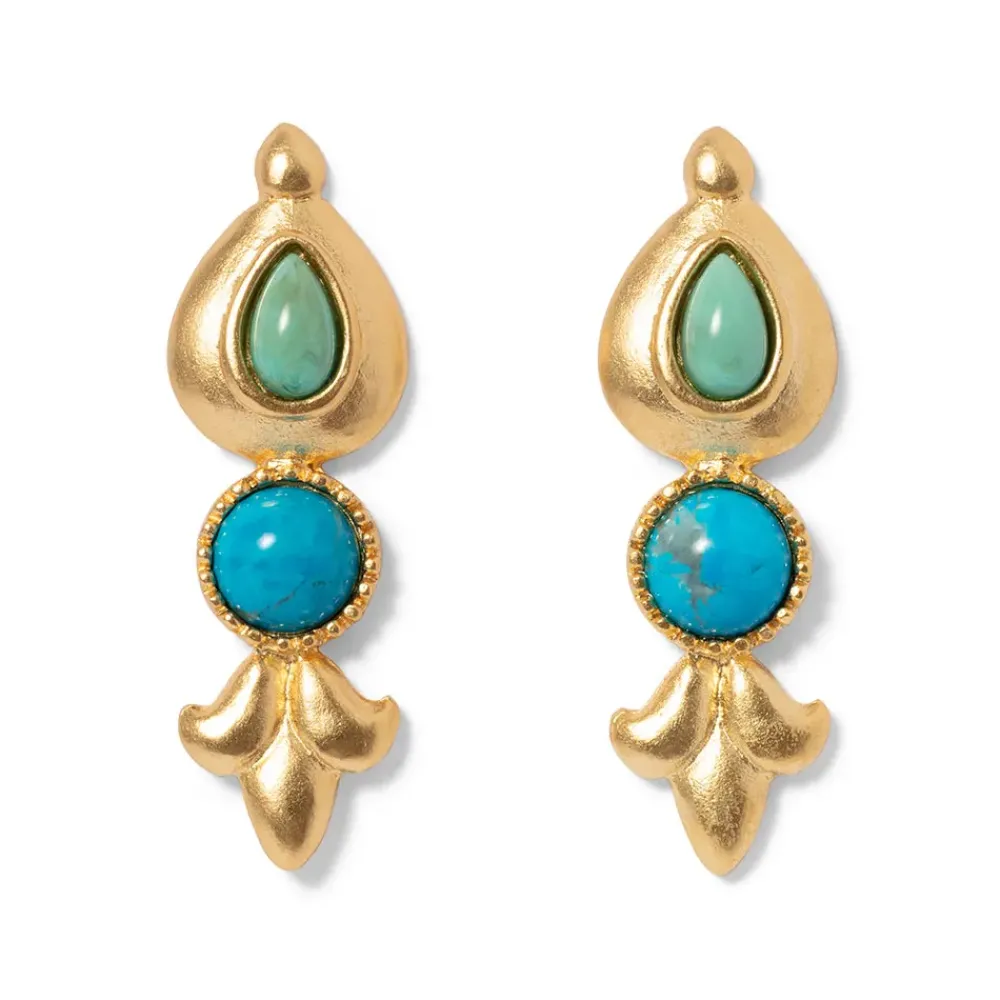 Hot Tibetan Turquoise Drop Earrings Earrings