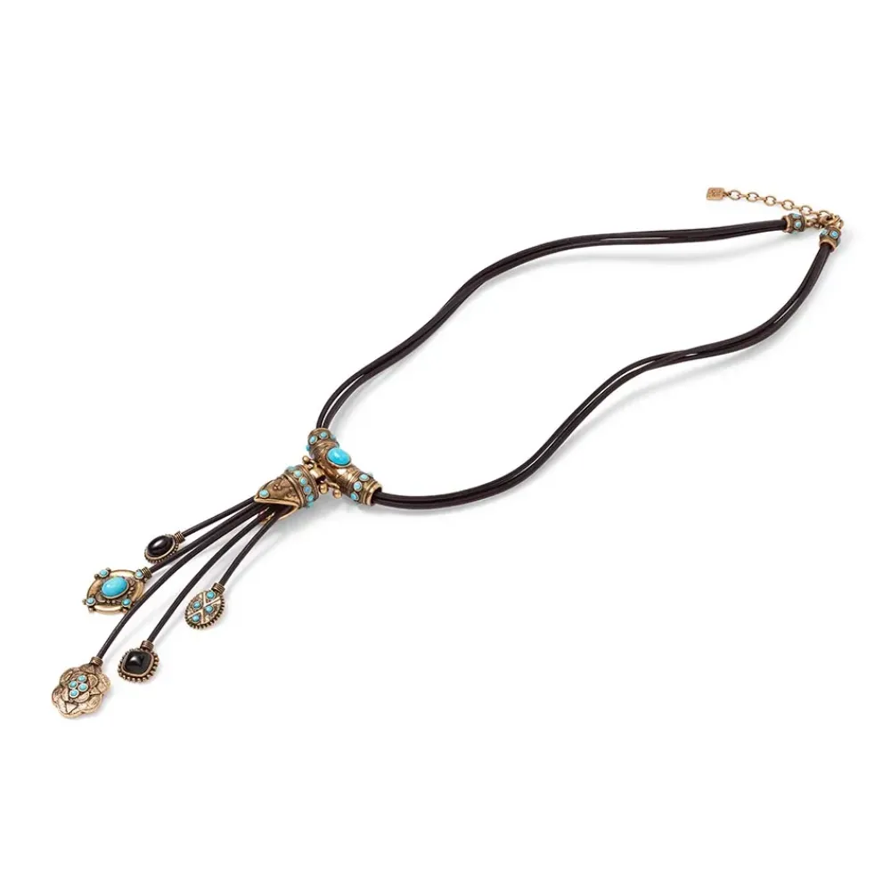 Best Turkmen Leather Statement Necklace Necklaces